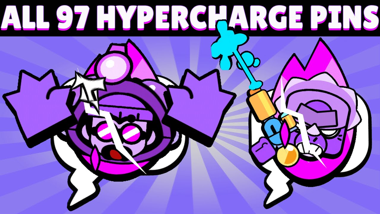 All 99 Brawlers Hypercharge Animated Pins