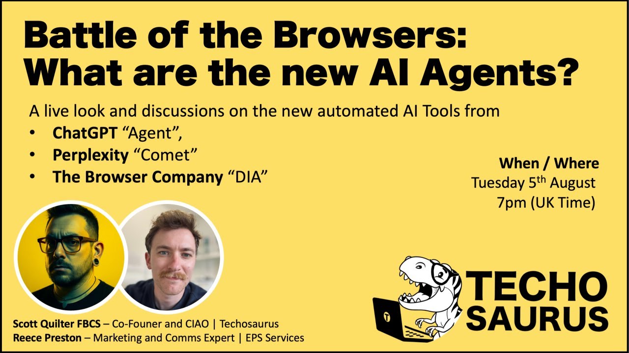 Battle of the Browsers - The Browser Company - Dia, vs ChatGPT Agent, vs Perplexity Comet