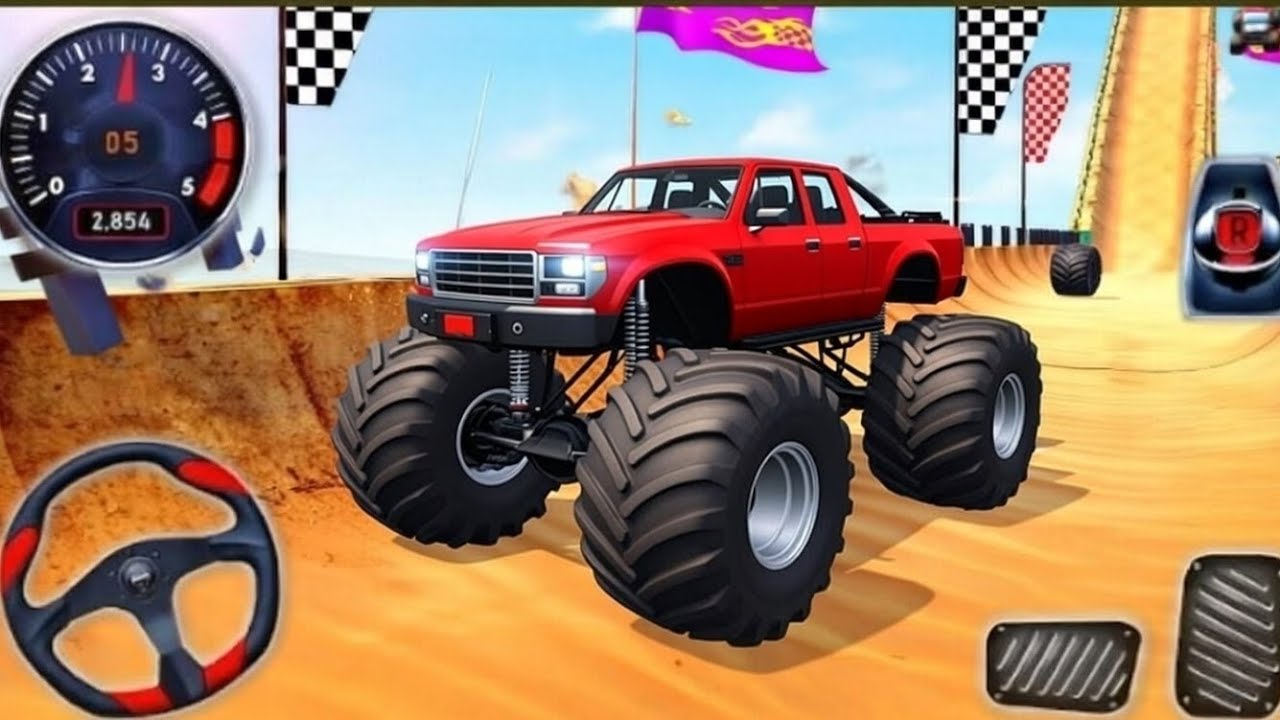 New Mega ramp monster truck gameplay Android gameplay - 2026 #part- 08#megaramp #truck #monstertruck