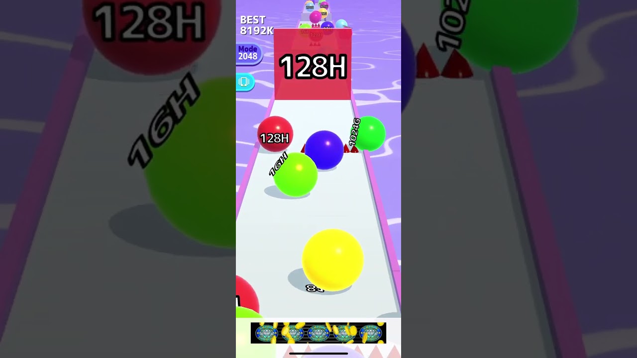 Ball run 2048 infinity mode