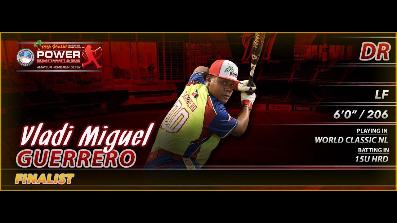 Top INTL Prospect Vladi Miguel Guerrero 14th World POWER SHOWCASE loanDepot Park 11/20-23/21 Miami.