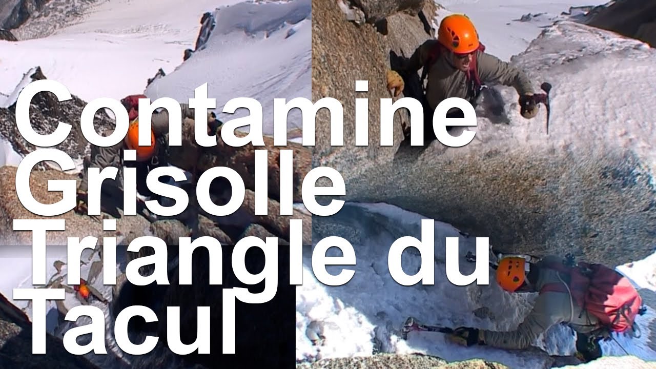 La Contamine Grisolle Triangle du Tacul Mont-Blanc du Tacul montagne alpinisme goulotte