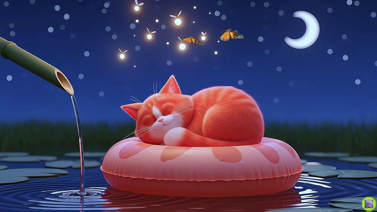 Stress Relief Cat Music with Gentle Piano for Deep Sleep and Comfort