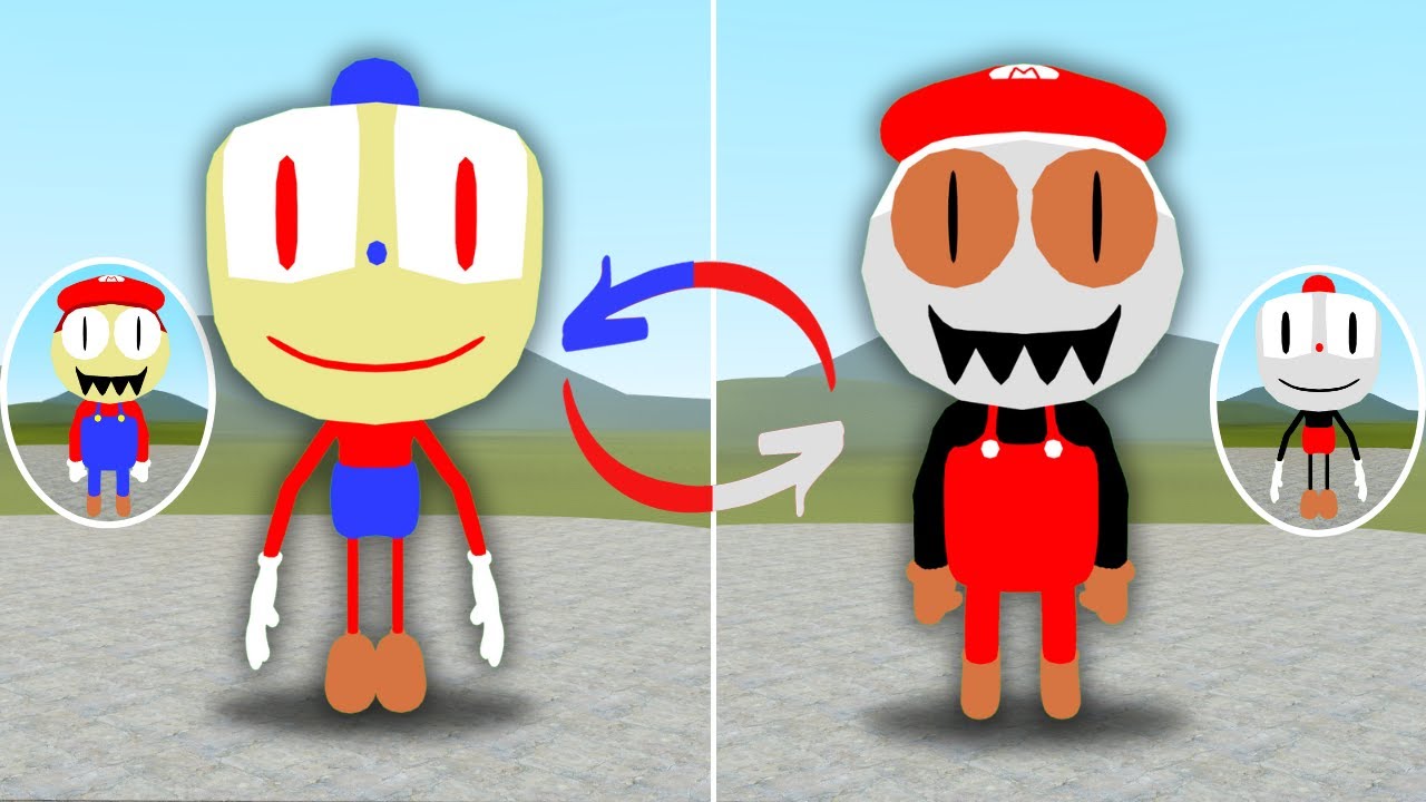 WHAT IF 3D SANIC CLONES MEMES NEXTBOT FANMADE 4 CHANGE COLORS 2 BY 2 IN Garry's Mod