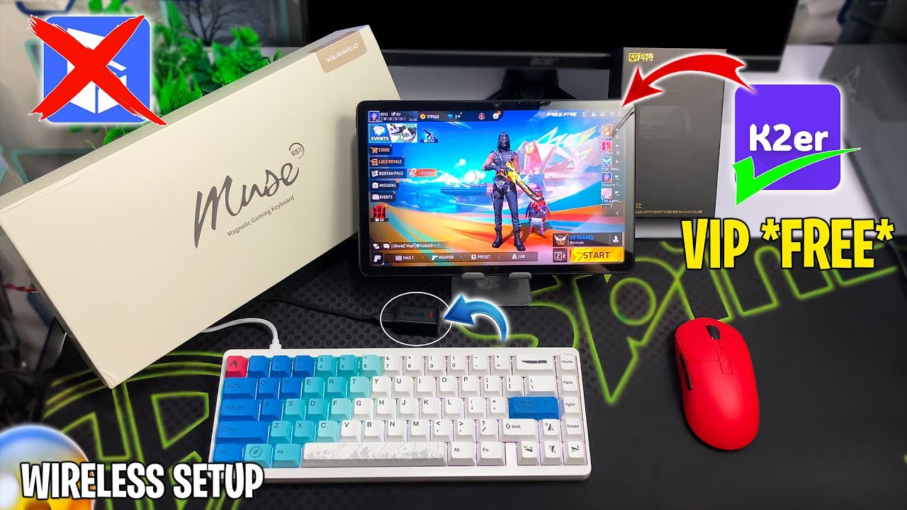 No Ban | 2024 New *VIP* apk Full Setup for Play Free Fire with Keyboard mouse on mobile🔥| K2erKeymap