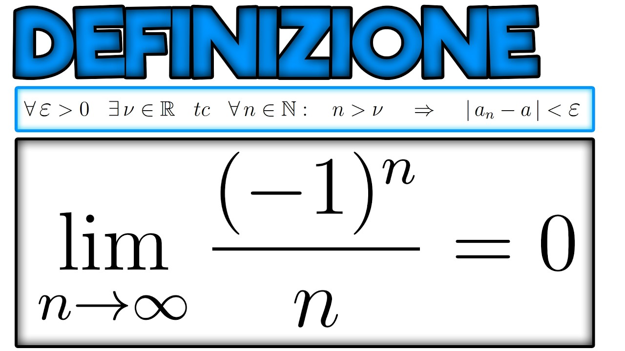 LIMITI DI SUCCESSIONI: (-1)^n/n - Ripetizioni di Analisi Matematica