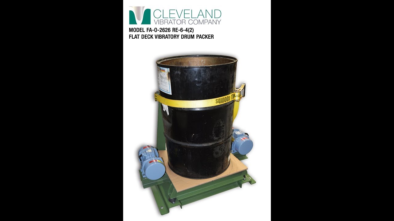Flat Deck Vibratory Drum Packer to Compact Catalysts - Cleveland Vibrator Co.