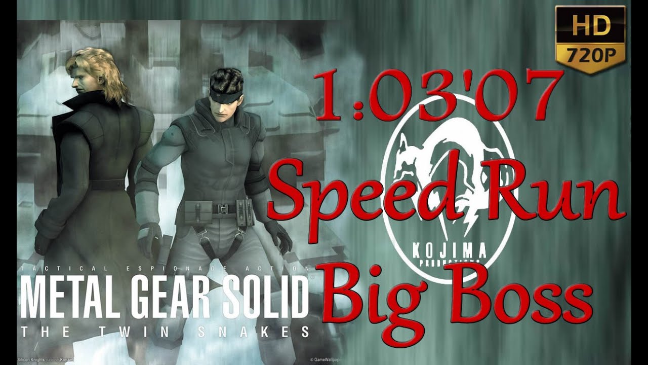 MGS The Twin Snakes Speedrun 1:03'07 Big Boss (Wii)