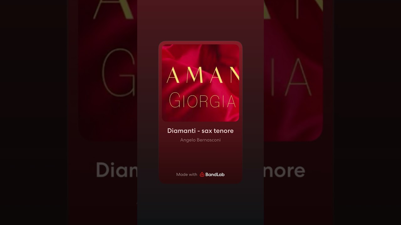 Diamanti - #amodomio #saxtenor 