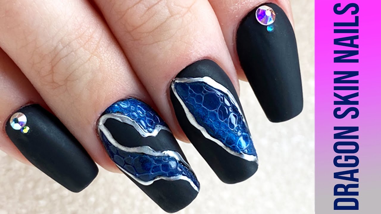 Dragon Skin Nail using the Bubble Technique