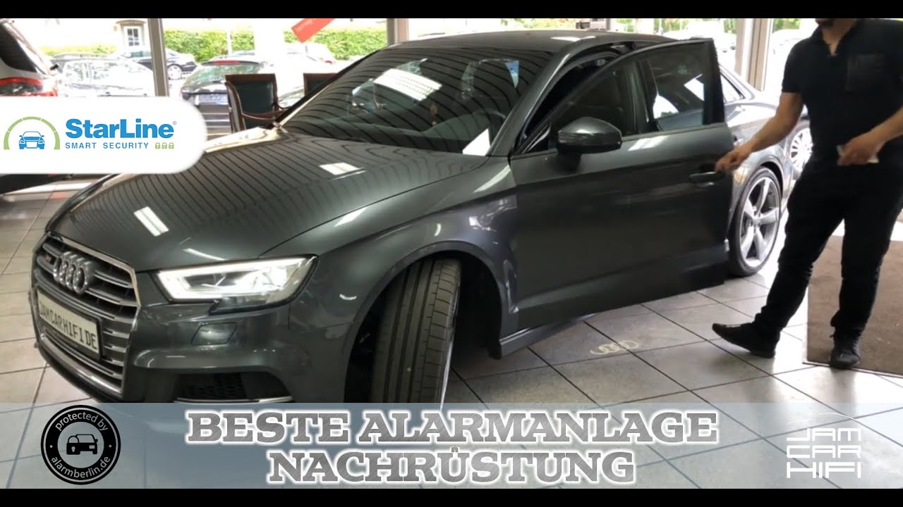 Audi A3 RS3 S3 8V 2018: Starline S96-GPS - BESTE Autoalarm Ortung App-Steuerung Diebstahl unm&ouml;glich!