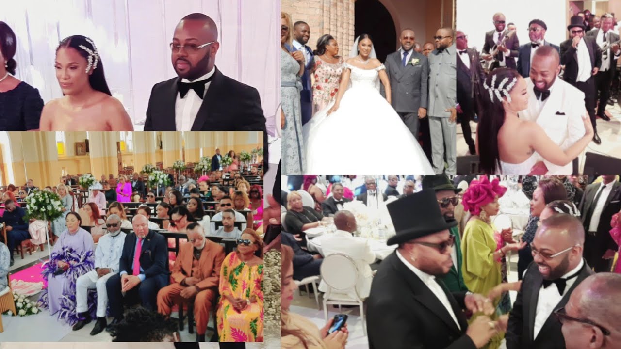 EXCLUSIVITÉ SOIRÉE MARIAGE ABRAHAM MPIANA ET MARYLINE PAPA CHÉRI TRÈS HEUREUX AVEC SA FAMILLE
