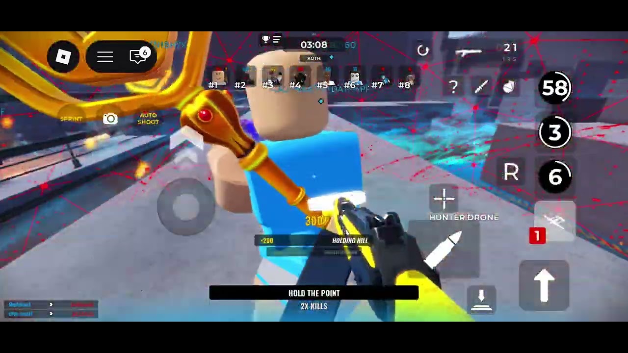 Me playing gun fight arena