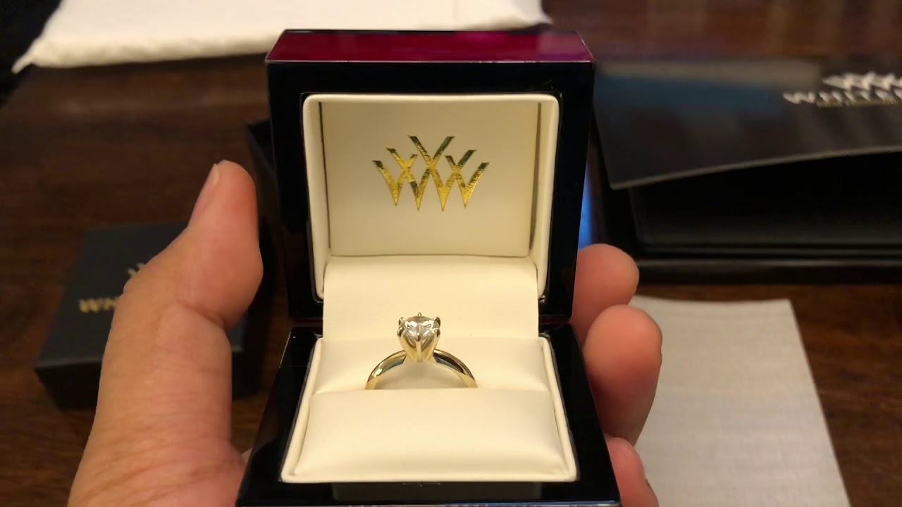 Whiteflash.com Unboxing:  Yellow Gold Diamond Engagement Ring