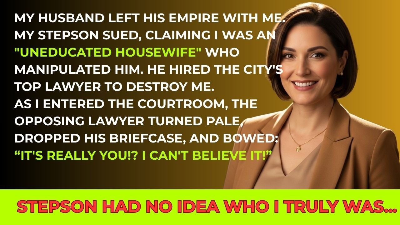 'She Is Just A Housewife!' My Stepson Laughed In Court. The Judge Recognized Me As His Mentor...