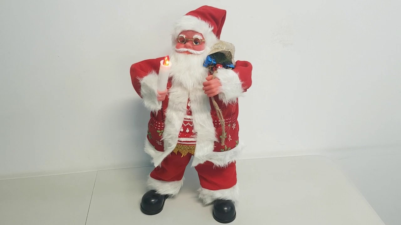 Papai Noel Musical boneco 60cm