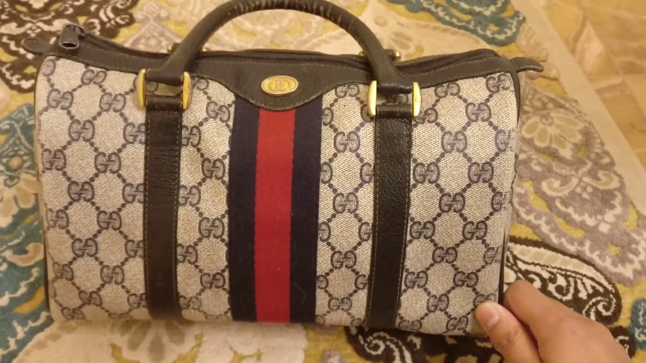 My Mom's Vintage Gucci Accessories Mini Satchel (circa 1980)