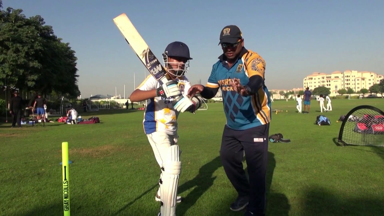 Desert Cubs- Coach Indika Batuwita Gives Bowling,Batting,Fielding Tips to Young Buddies
