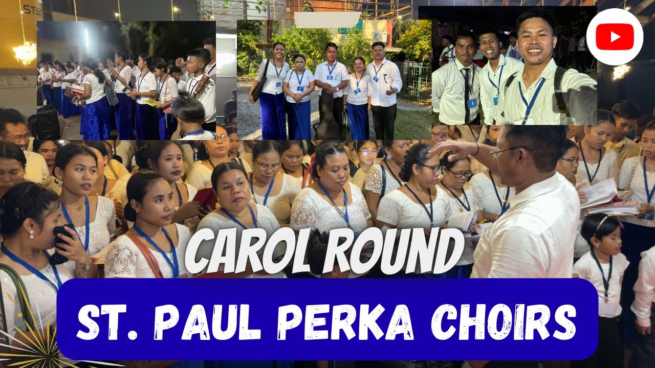 St. Paul Perka choirs Carol Round at Sri Vijaya Puram💙 Carol singing Song💙🤍| Sri Vijaya Puram