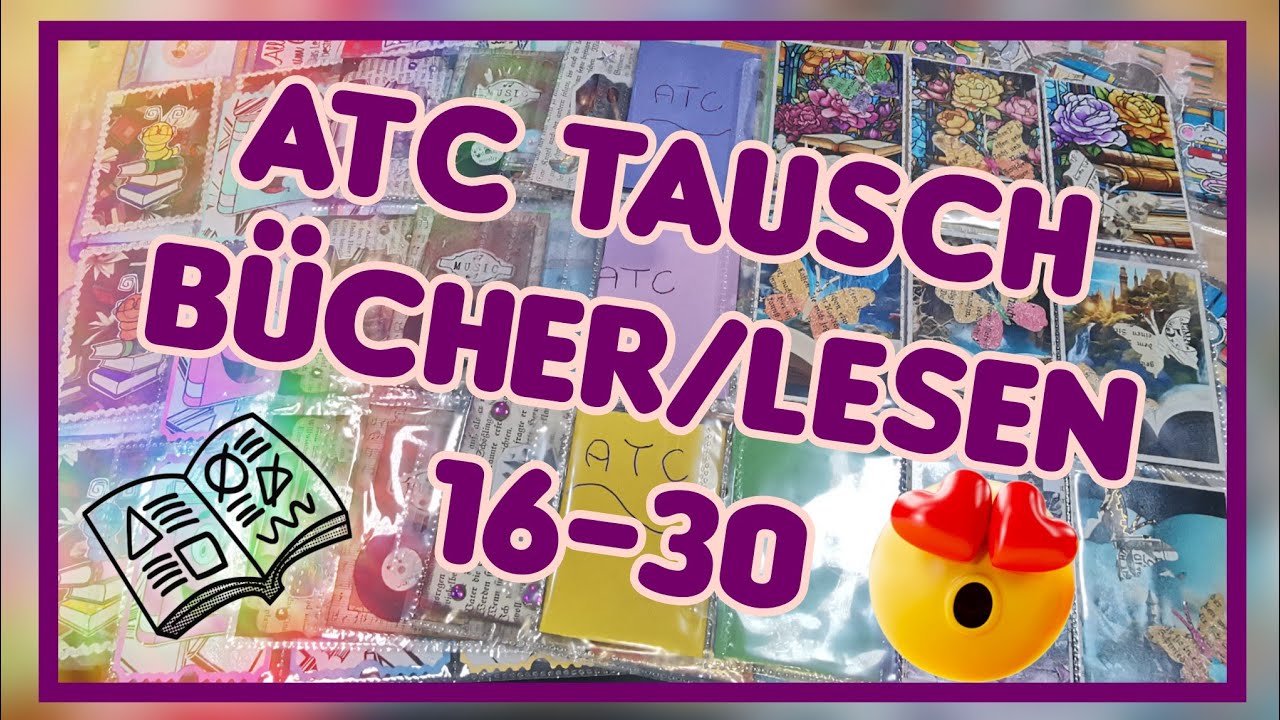 ATC-Tausch: Bücher & Lesen Part 2.📖✨