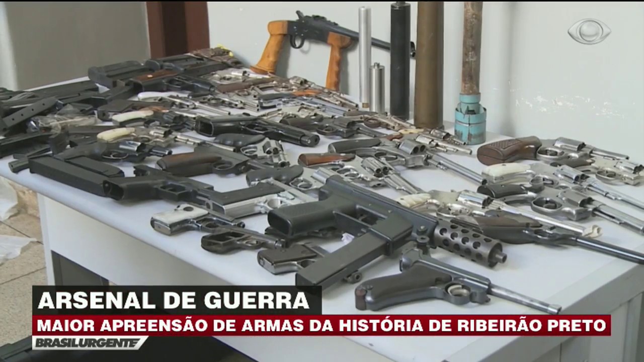 Polícia faz maior apreensão de armas em Ribeirão Preto