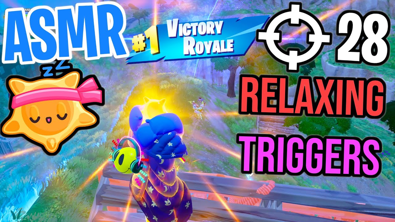 ASMR Gaming 😴 Fortnite Relaxing Special Triggers + Mouth Sounds 🎮🎧 Controller Sounds + Whispering 💤
