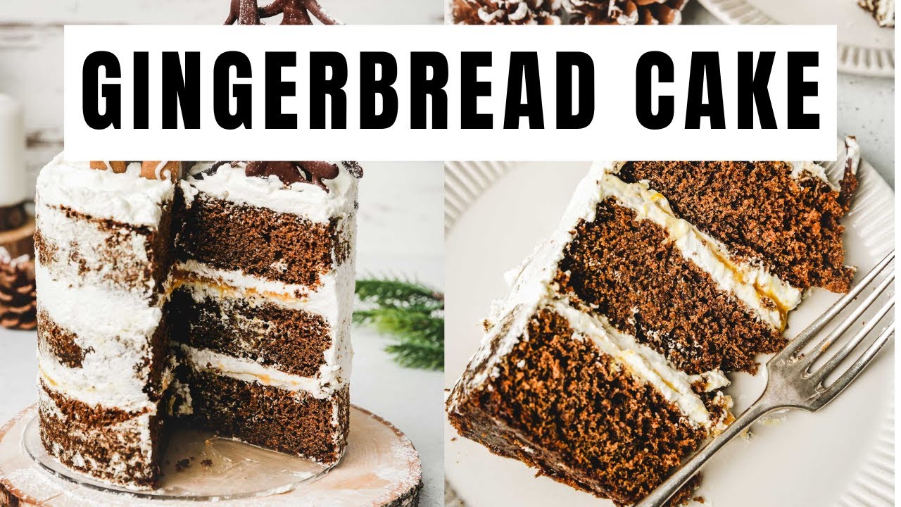 Gingerbread Cake – Soft, Spiced & Filled with Mascarpone Frosting
