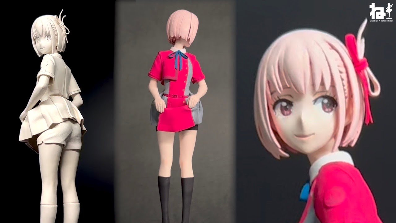 【リコリス・リコイル】千束作ってみた！   |   【Lycoris Recoil】 Chisato  Nishikigi - Sculpting Figures
