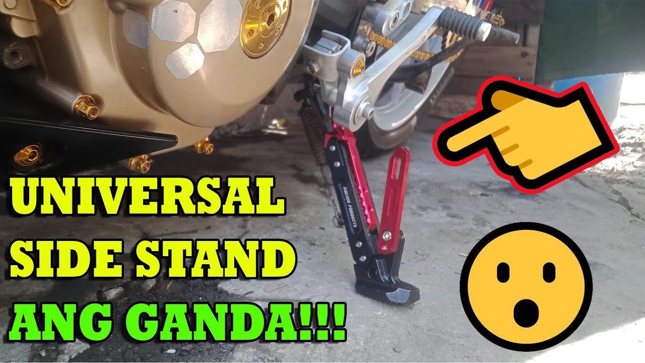 Raider 150, install universal side stand for motorcycle ang ganda!! 😯