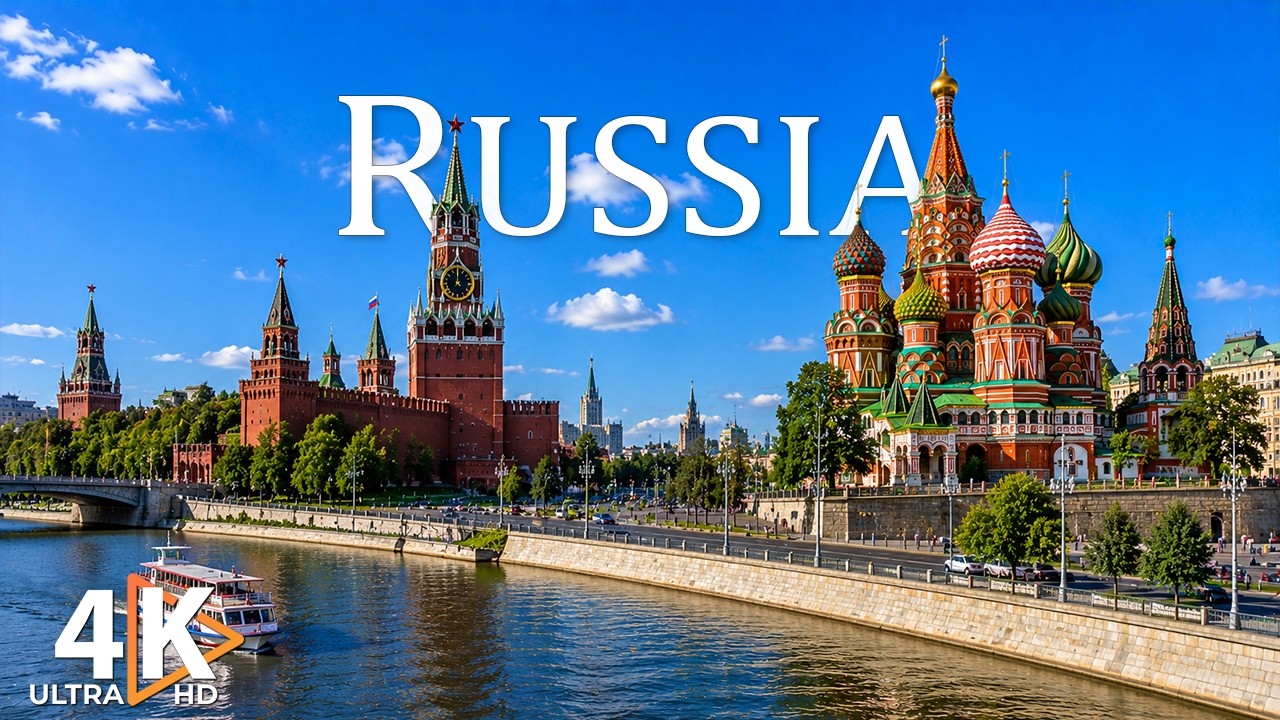 Russia 4K | Quiet Villages & Endless Lands | Misty Mornings, Nature & Piano