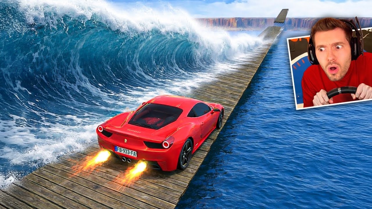 200 METROS DE PONTE a 300km/ no BeamNG Drive