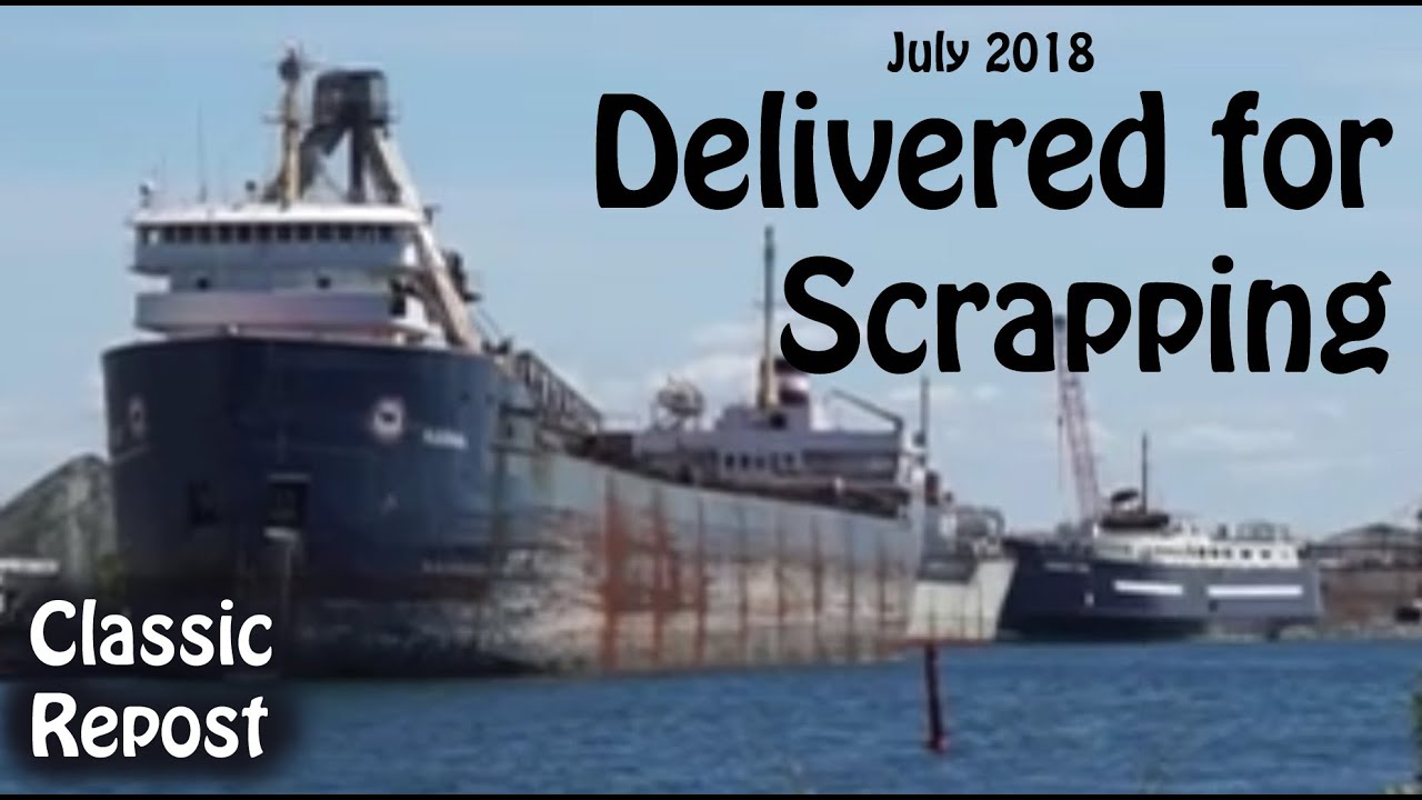 Algorail's 2018 arrival in Port Colborne for Scrapping