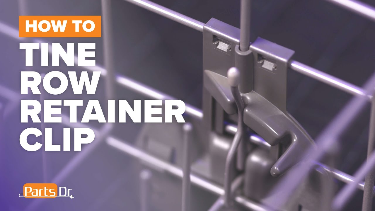 How to replace Tine Row Retainer Clip part # WPW10078215 on your Whirlpool KitchenAid Dishwasher