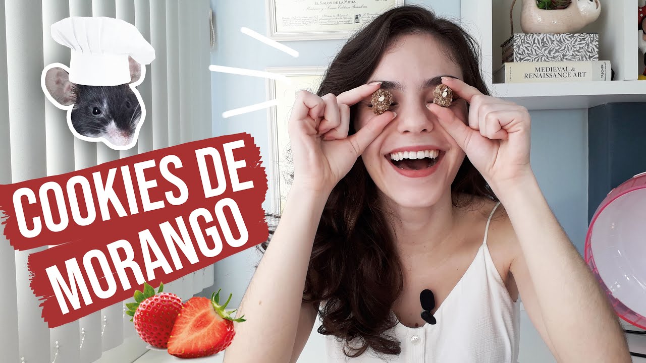 Cookies de morango 🍓 para hamsters e camundongos 🐭 topolinos