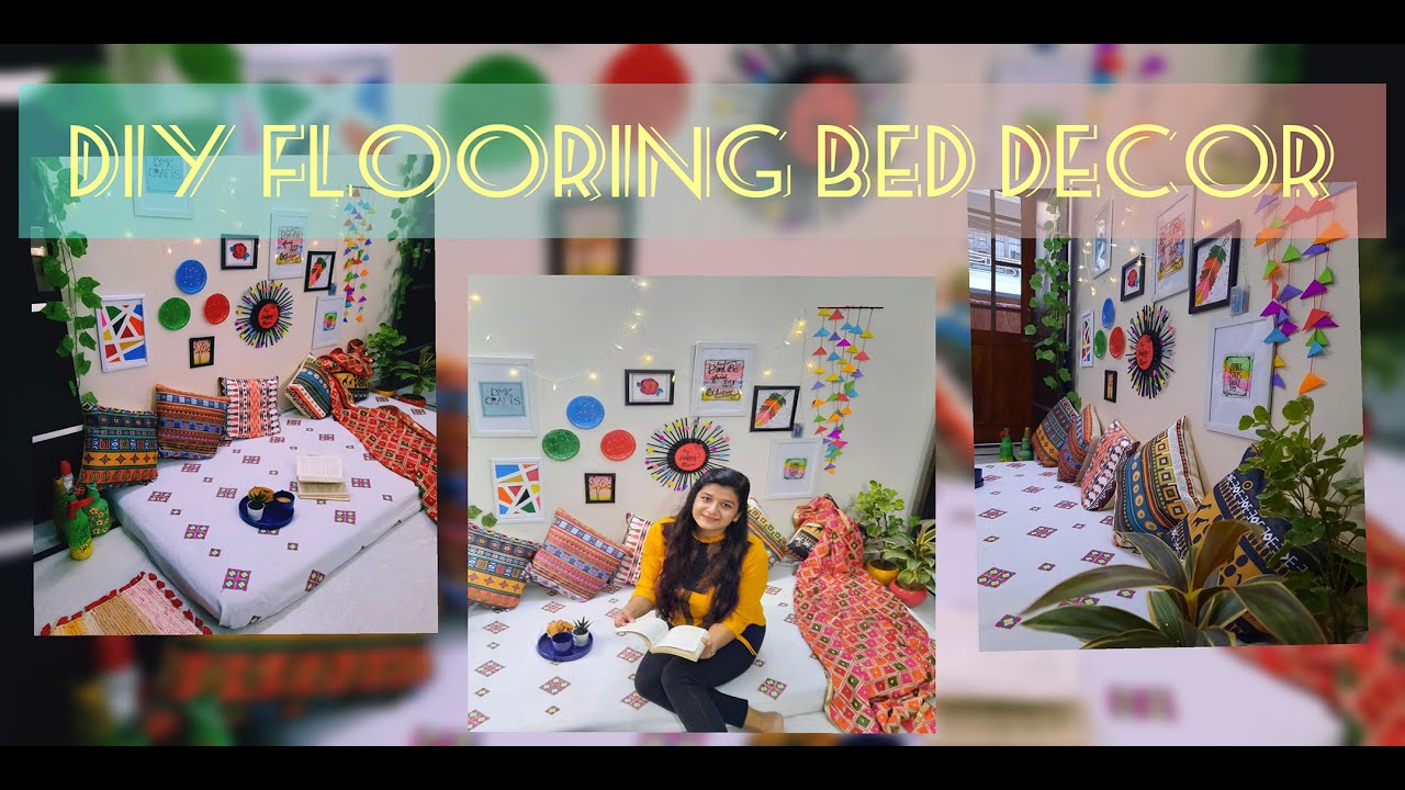DIY Flooring Bed Decor | Best Room Decor Ideas In Lockdown | DMK Crafts