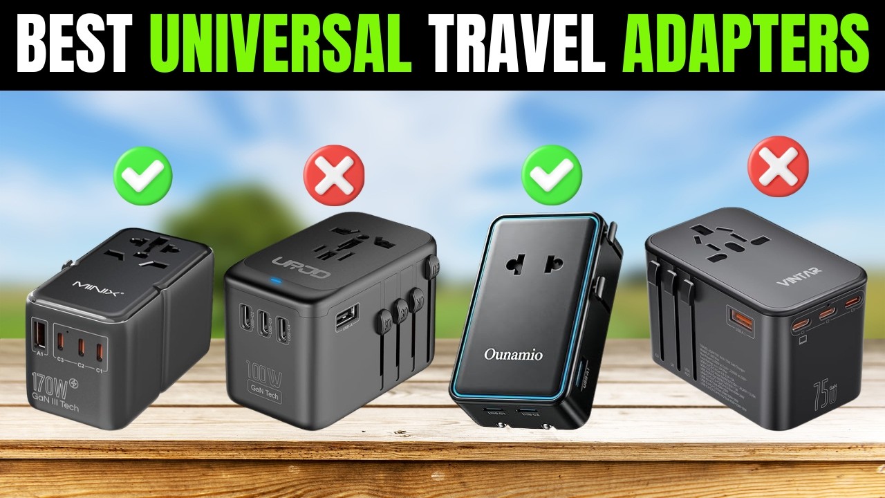 ✅ 7 Best Universal Travel Adapters [2026] 🔌 International Plug Power Adapters with USB
