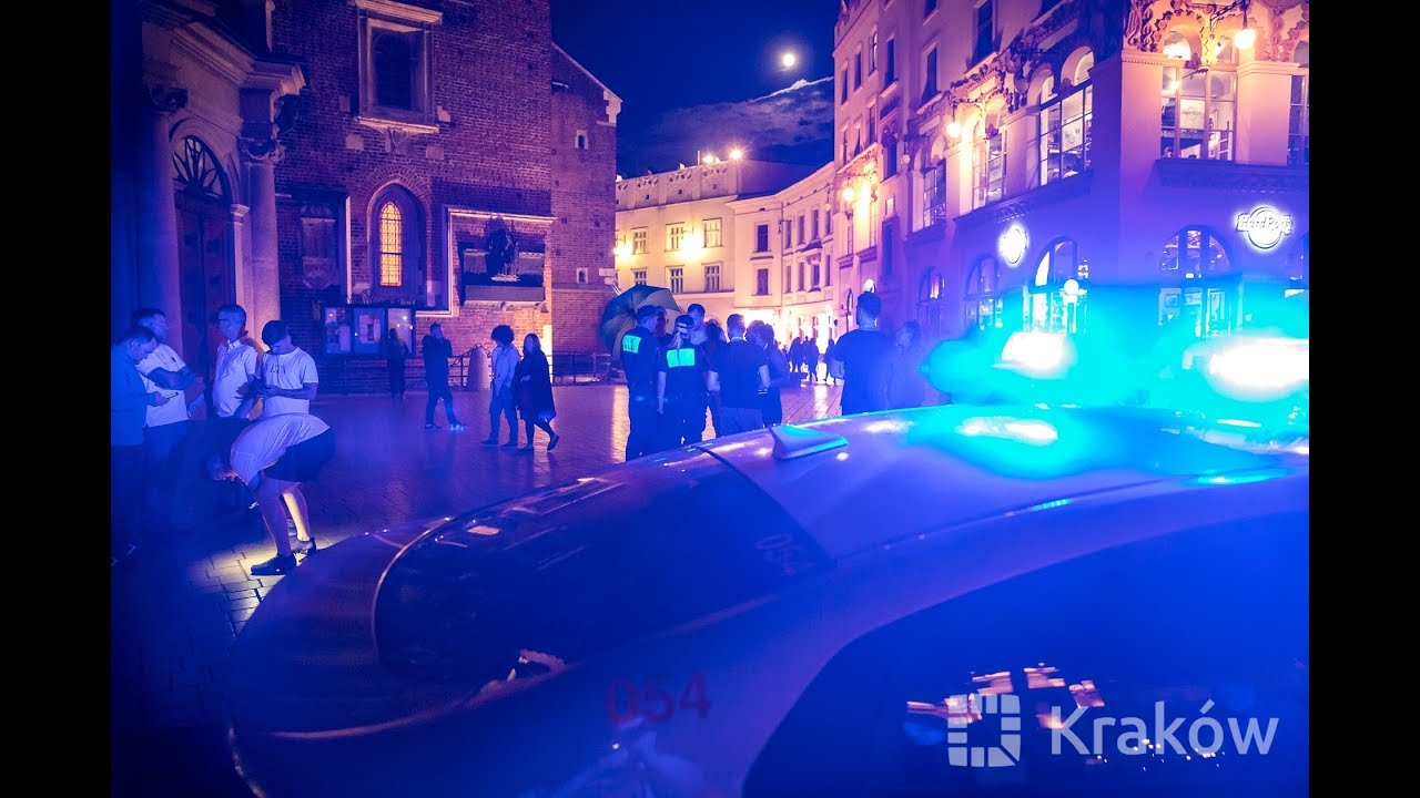 Nocne patrole na ulicach miasta
