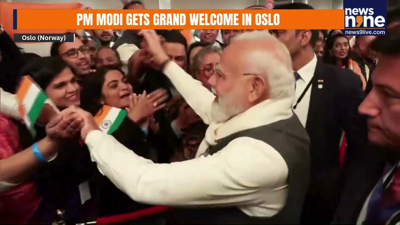 PM Modi Receives Grand Welcome By Indian Diaspora In Oslo, NorwayAdd a heading