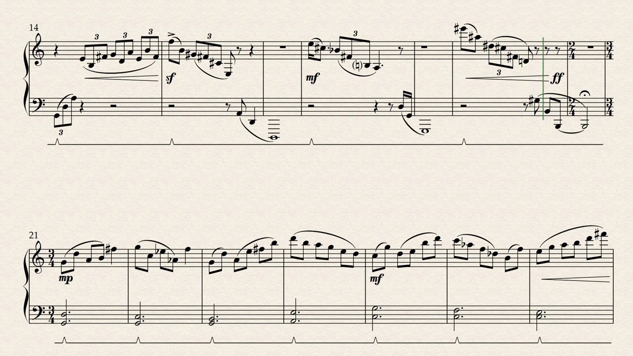 Spectral Sonatina no.2 for solo piano 
