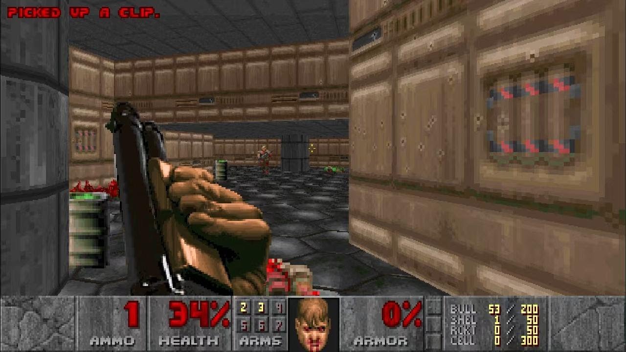 DOOM 1993-Nuclear plant-UV-Pistol start