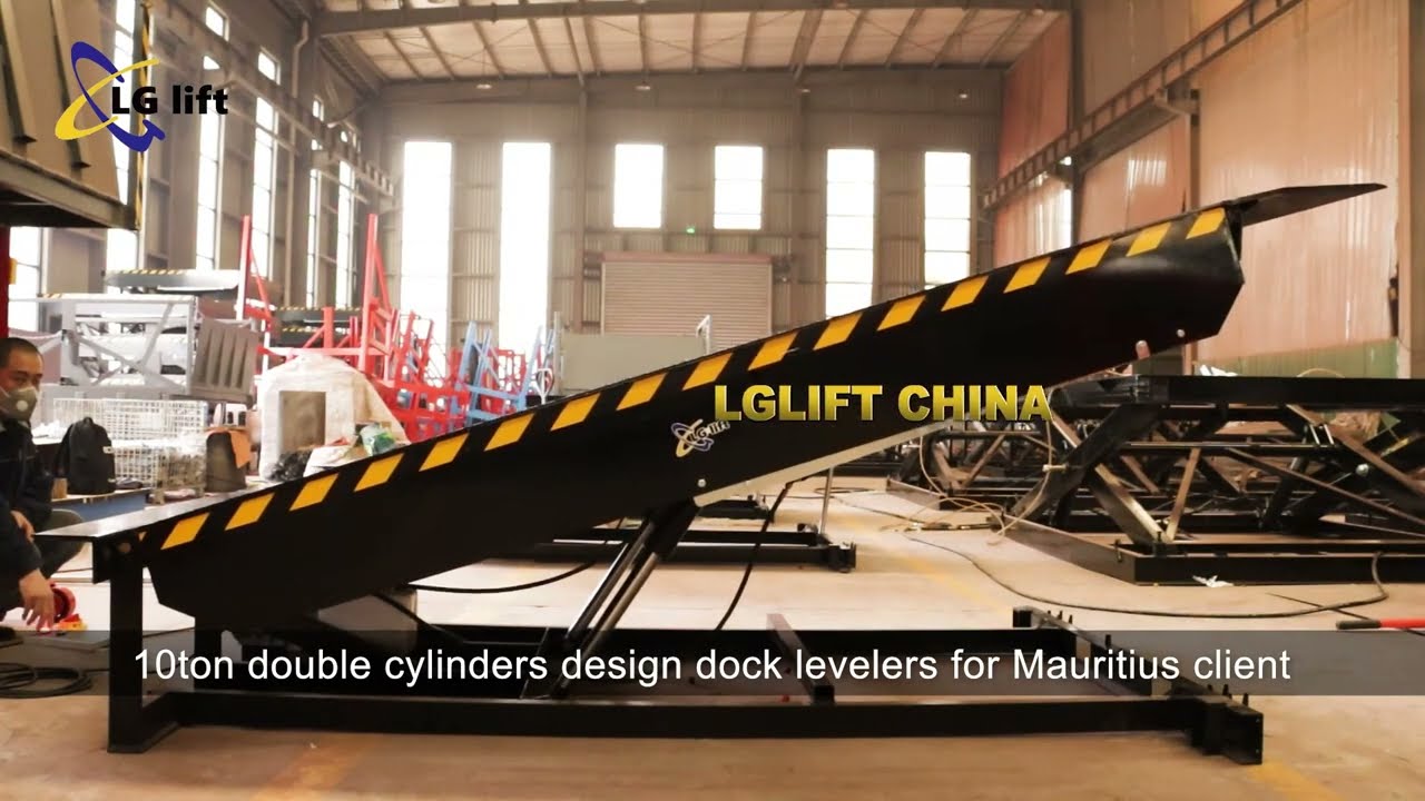 10ton double cylinders design dock levelers for Mauritius client