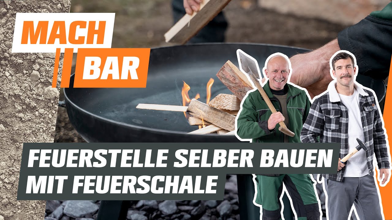 Feuerstelle selber bauen mit Feuerschale | OBI