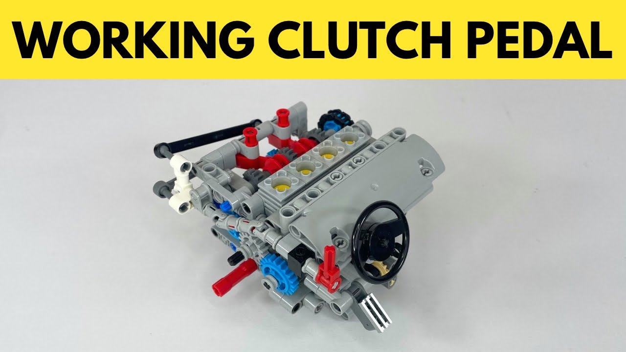 Lego drivetrain with gearbox and clutch