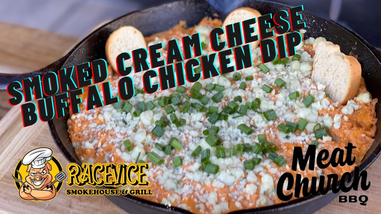 EASY and Delicious Smoked Cream Cheese Buffalo Chicken Dip on the Weber Kettle&hellip;