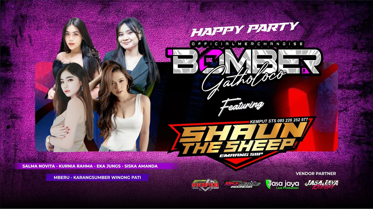 LIVE SHAUN THE SHEEP - BOMBER GATHOLOCO EST 2004 - KARANGSUMBER WINONG PATI | SNIPER AUDIO