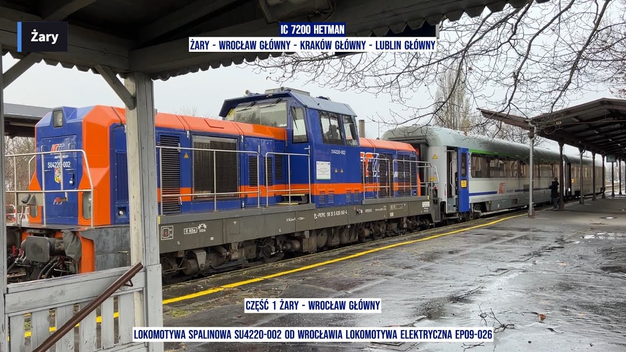 Train InterCity IC 7200 HETMAN Żary - Wrocław Główny - Kraków Główny - Lublin Główny część 1