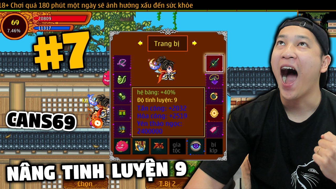 Trùm Kiếm 2025 Tập 7: CANS69 Tinh Luyện 9 Cho Vũ Khí | Tăng Dame Hỗ Trợ Up Yên | Ninja School Online