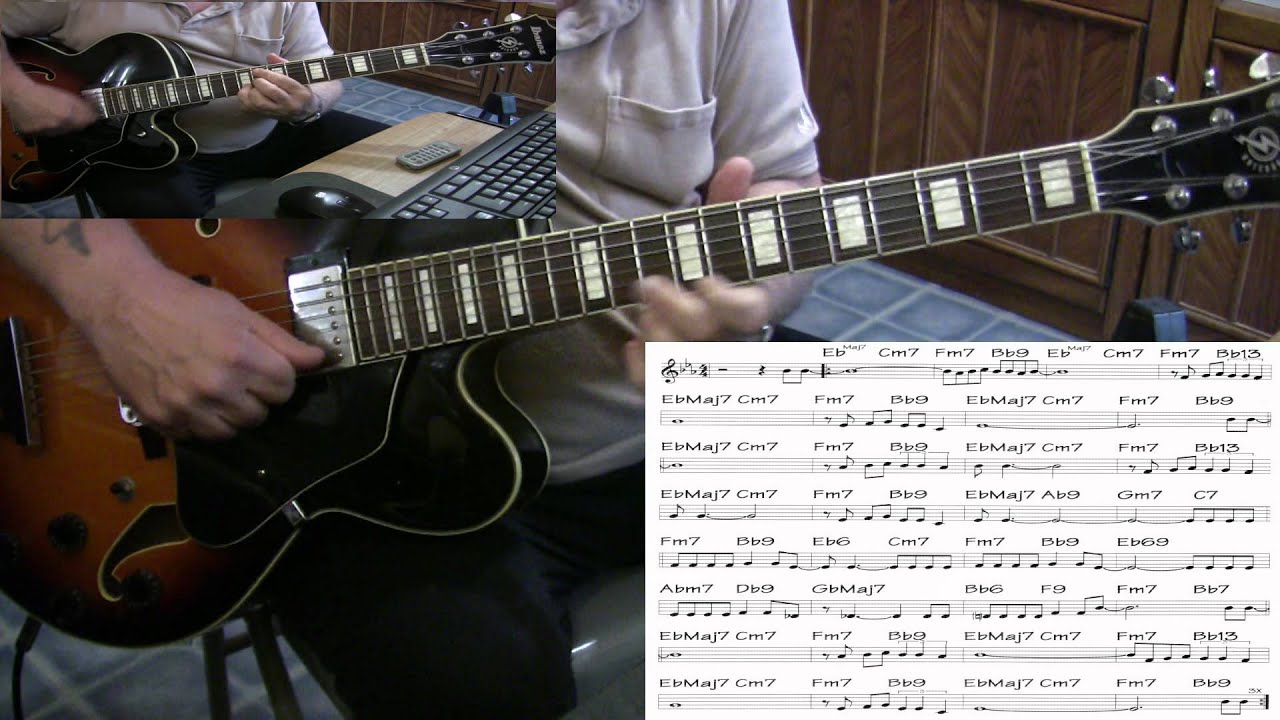 Blue Moon - guitar jazz cover - Yvan Jacques