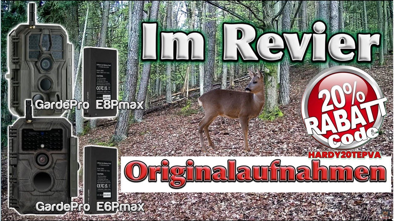 Originalaufnahmen GardePro E6Pmax und E8Pmax