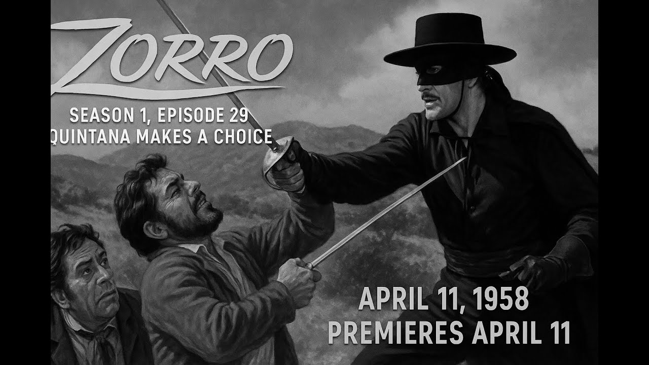 Zorro (1957)[4K]&ndash;S01E29: #GuyWilliams #DisneyZorro #ClassicTV #RetroTVShow